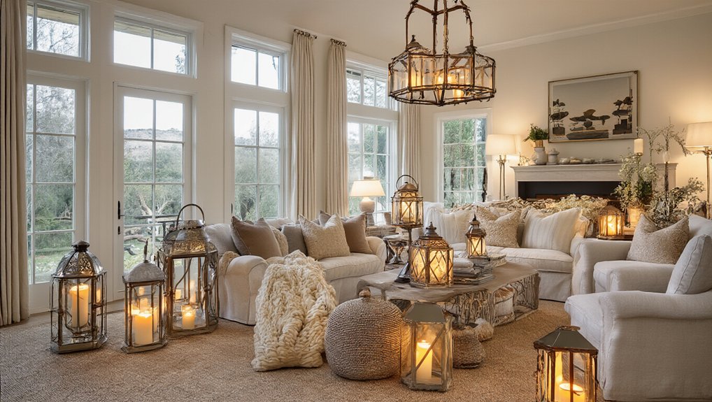cozy winter lantern decorations