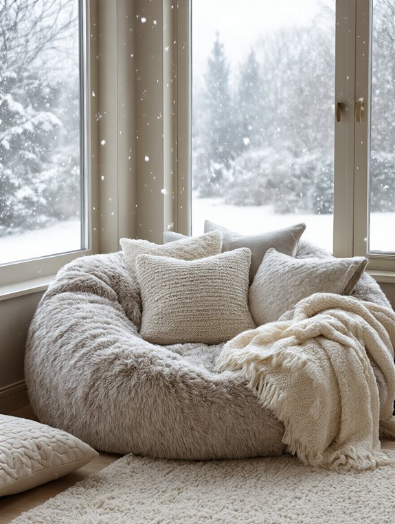 cozy winter lounge spot