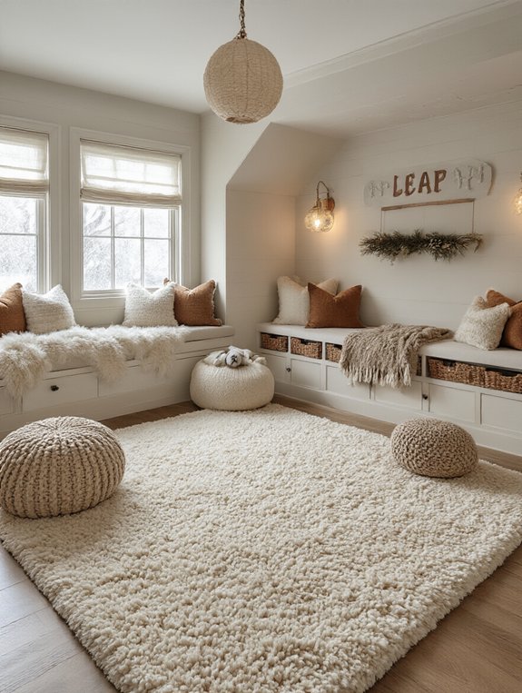 cozy winter playroom rugs