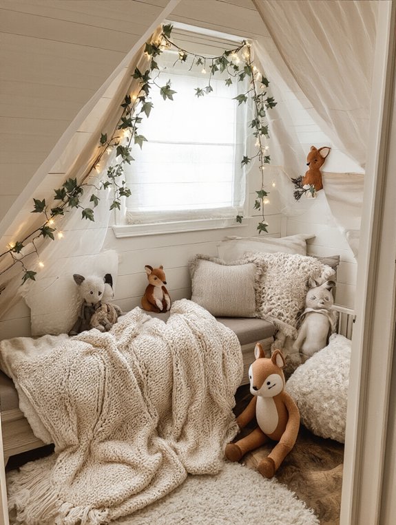 cozy winter reading nook