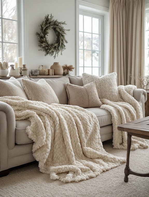 cozy winter throw blankets