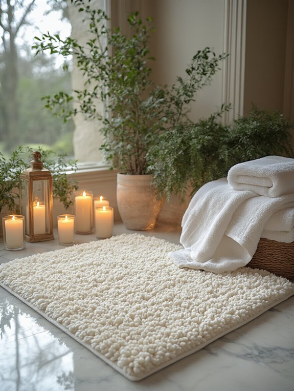 cozy wool bath rugs