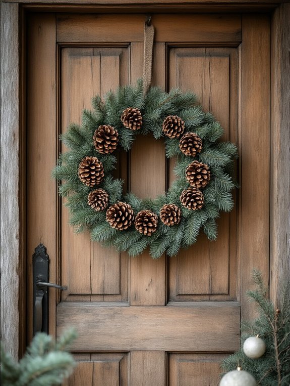 crafting a cozy wreath