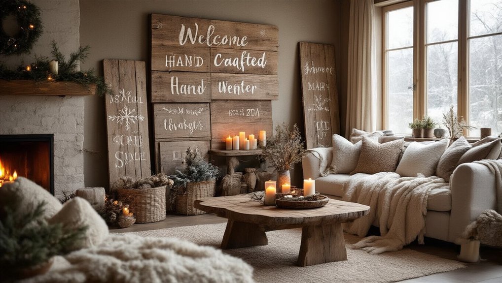 diy rustic winter decor