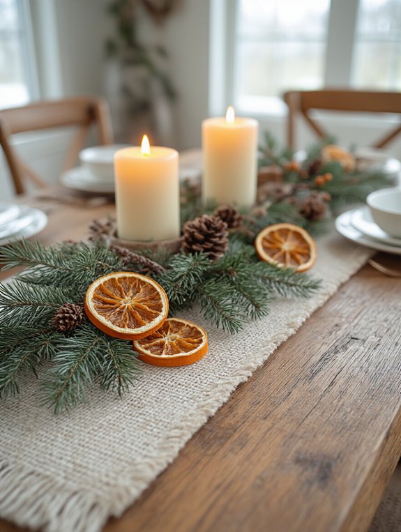 dried orange slices decor