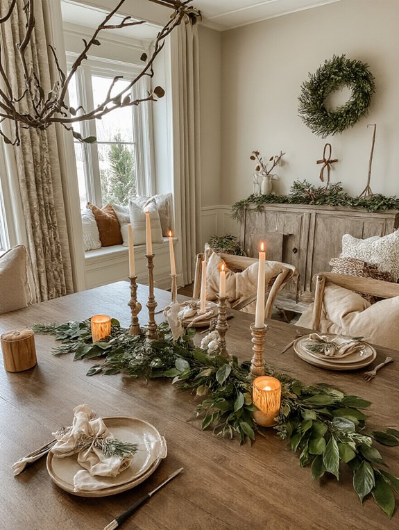 elegant dining table arrangement