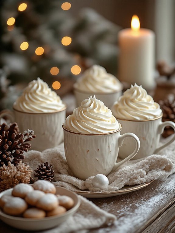 elegant whipped cream creations