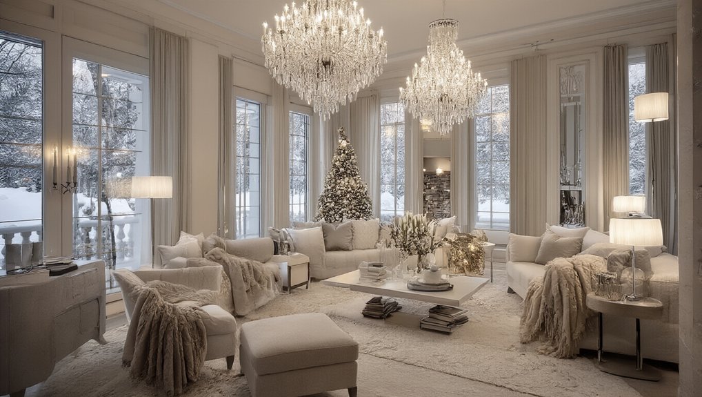 elegant winter chandelier designs