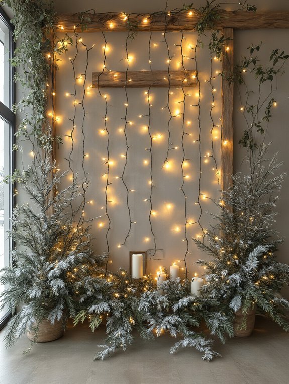 enchanting lighted wall display