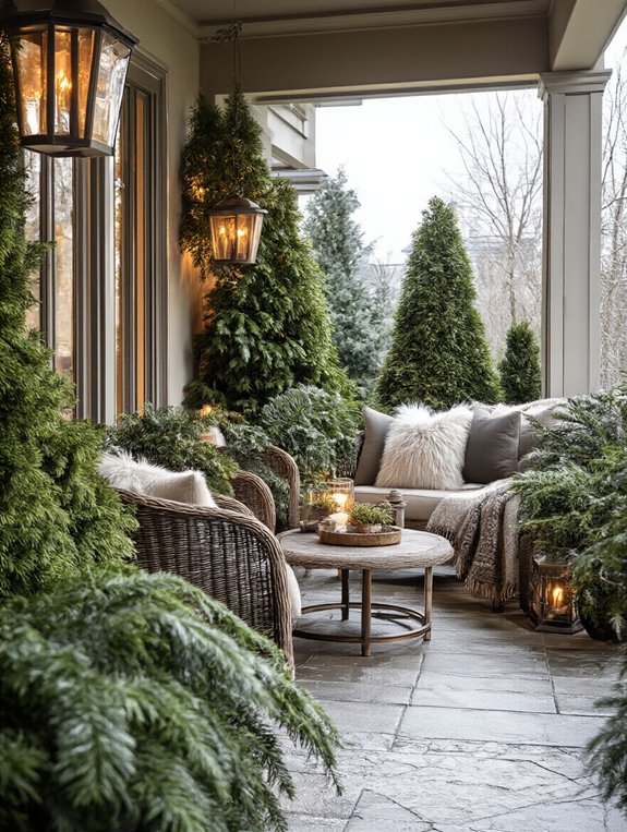 evergreen plants for winter