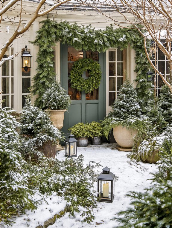 evergreen winter garden charm