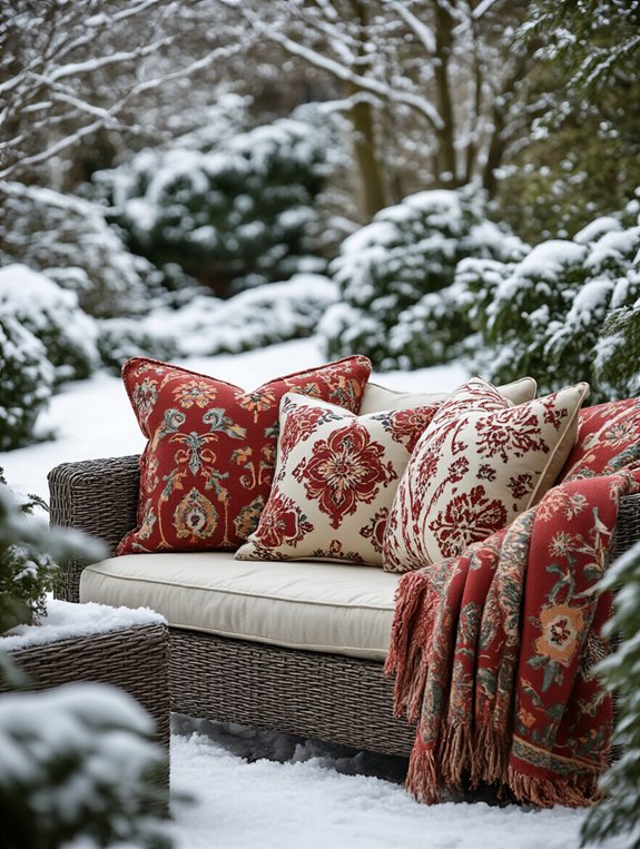 festive cushions for winter