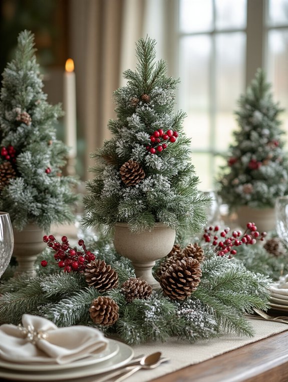 festive miniature table decorations