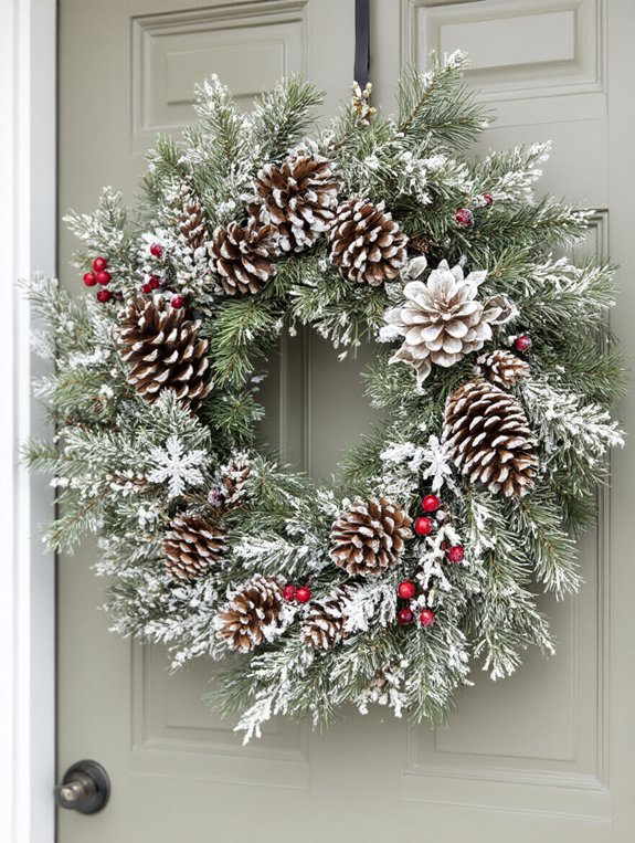 festive seasonal wreath creativity