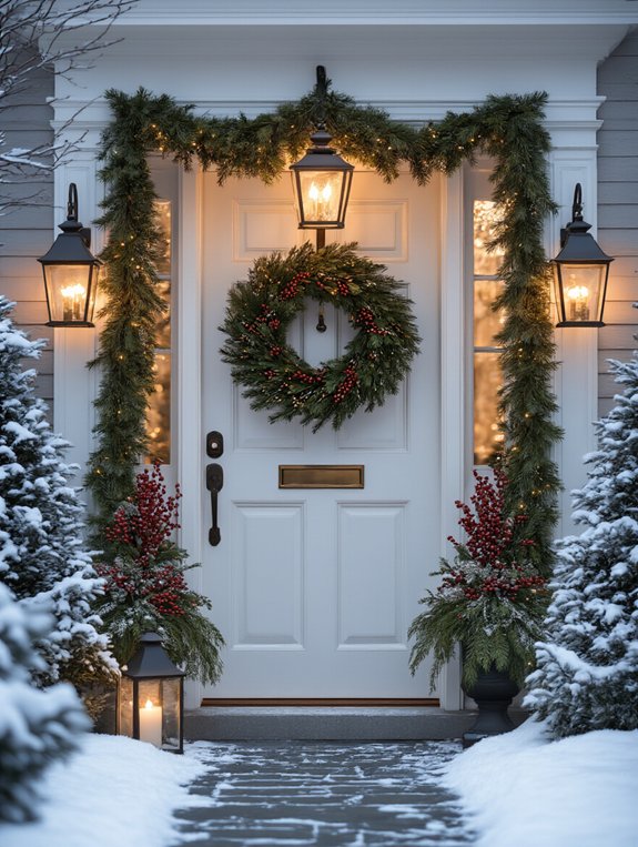 festive seasonal wreath decorations