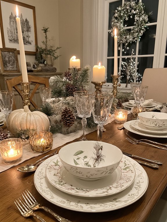 festive winter dinnerware magic