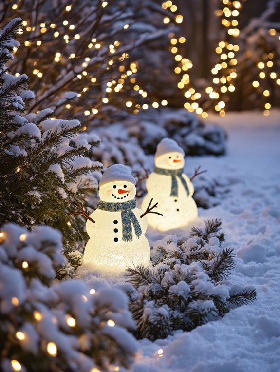glow in the dark snowman ornaments