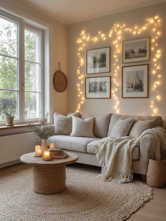 glowing photo wall decoration