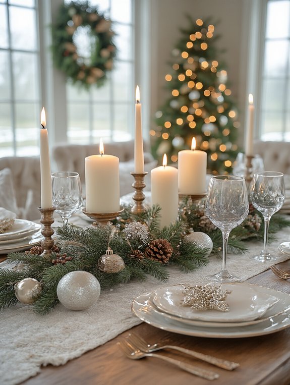 holiday themed dining accents