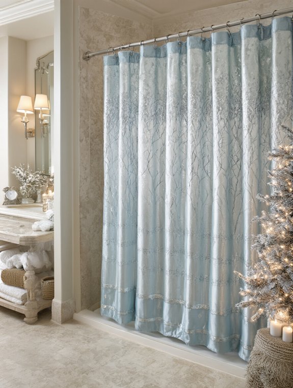 icy blue winter bathroom