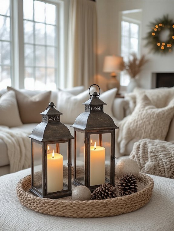 lanterns create cozy ambiance