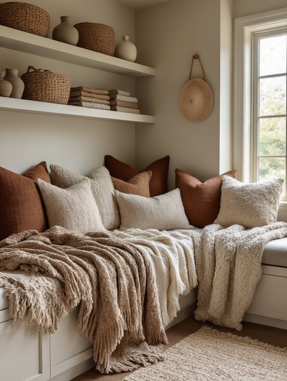 layered cozy craft textures
