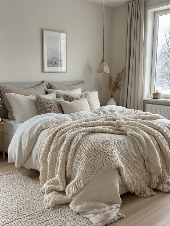 layered textiles for coziness