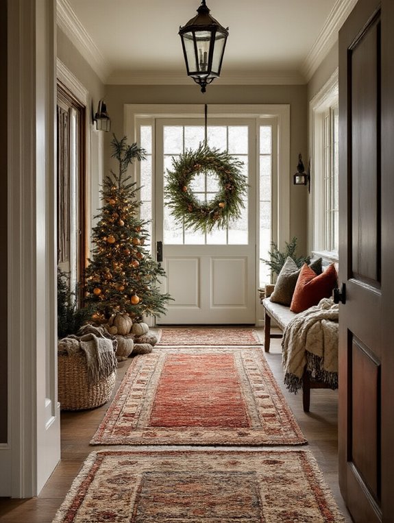 layering rugs for warmth