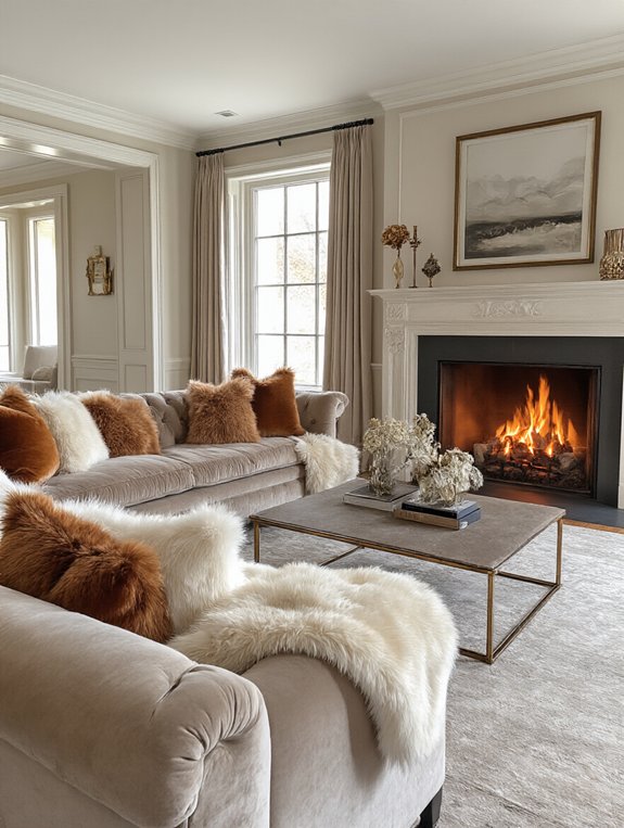 luxurious cozy faux fur