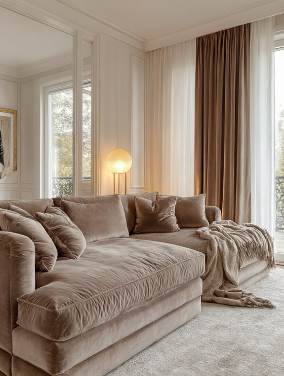 luxurious velvet winter decor