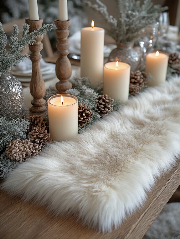 luxurious winter table elegance