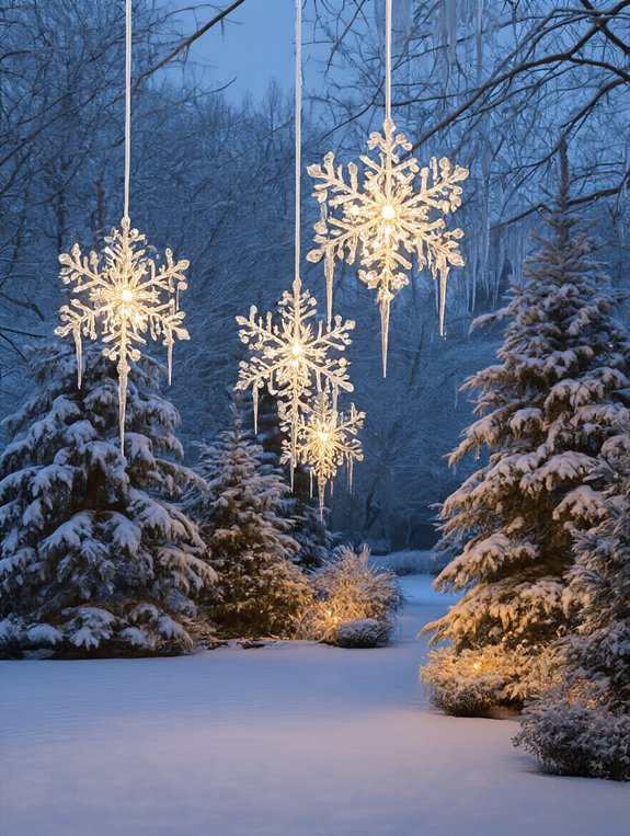 magical winter wonderland chandeliers