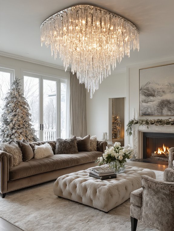 magical winter wonderland chandeliers
