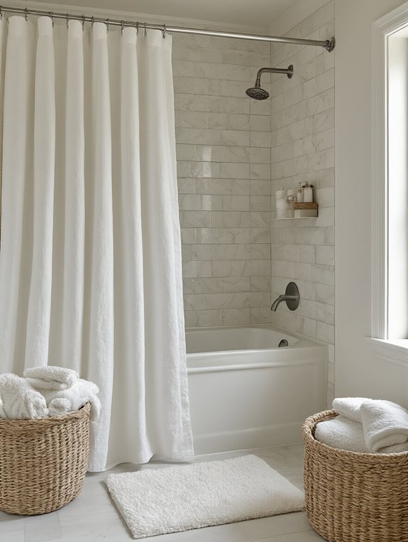 minimalist winter bathroom elegance