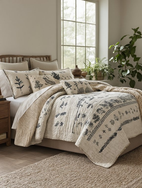 nature inspired cozy bedding
