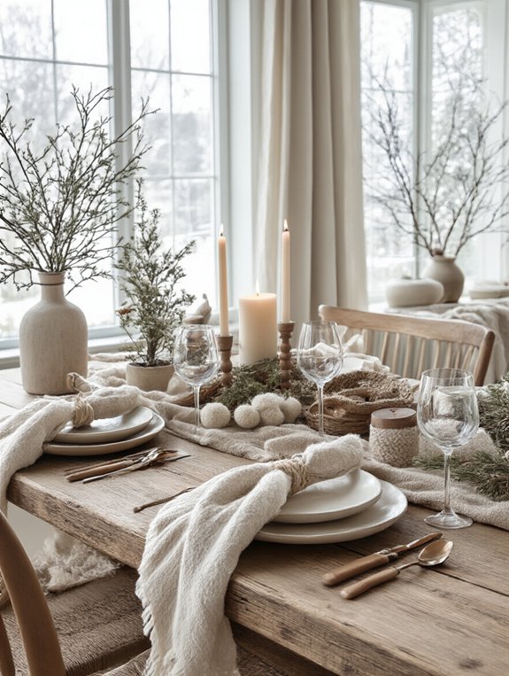 nordic minimalist table settings
