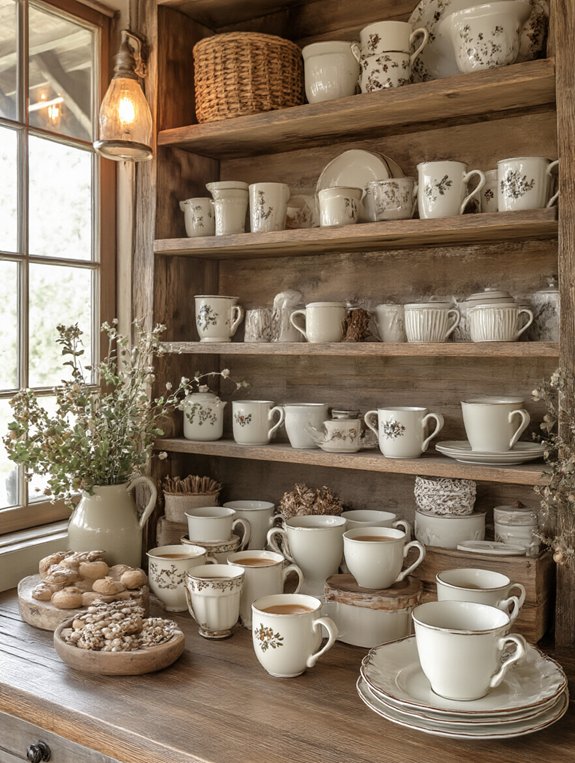 nostalgic vintage inspired cocoa mugs