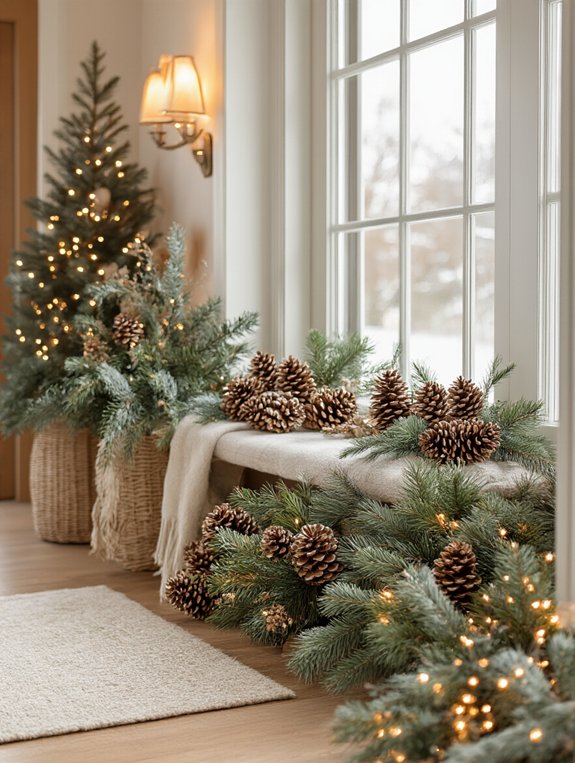 pinecone winter decorations delight