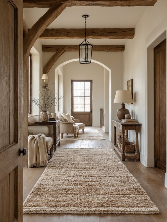 rustic charm through hallway rugs