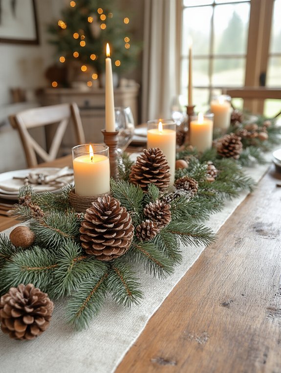 rustic winter table decor