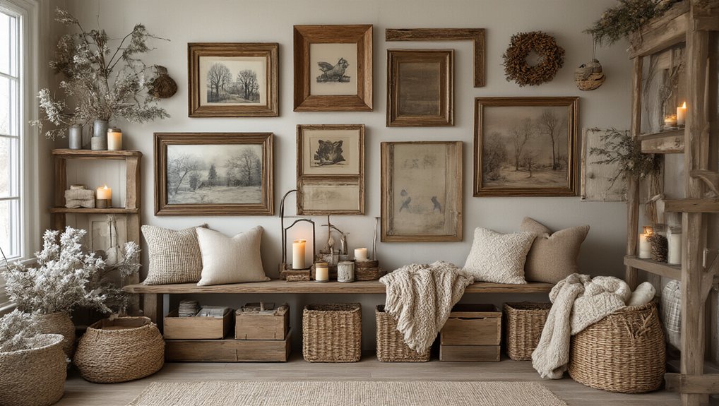 rustic winter wall decor