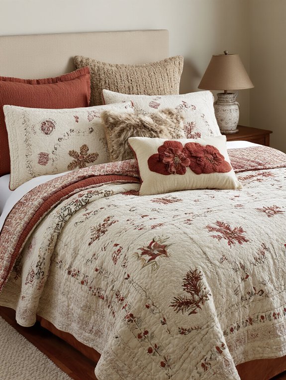 seasonal throw pillow accents