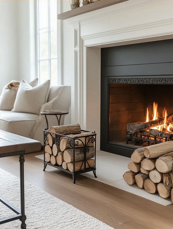 stylish firewood holder options