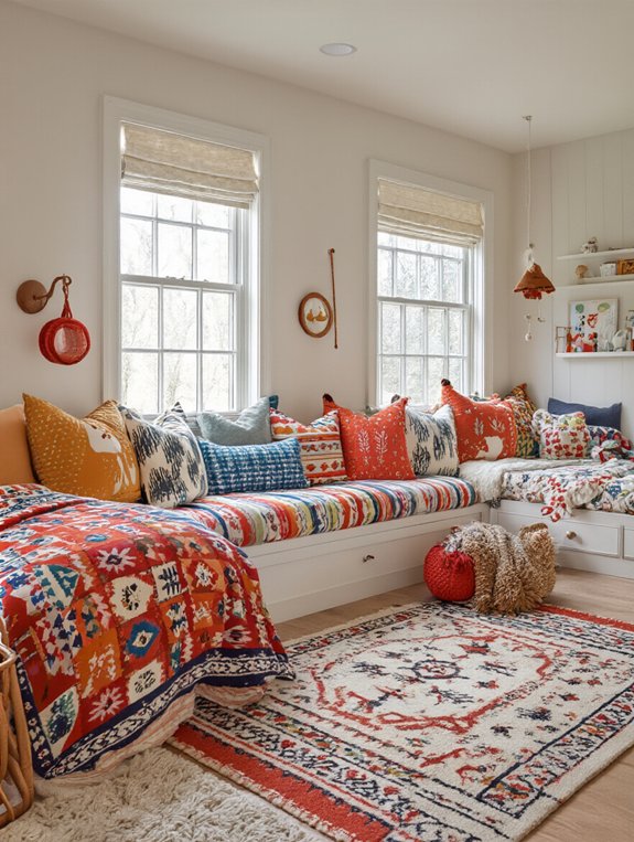 vibrant patterns for playroom
