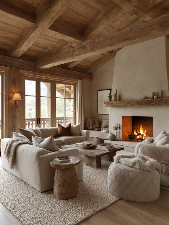 warm cozy earth tones