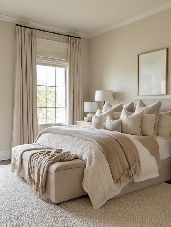 warm cozy guest room