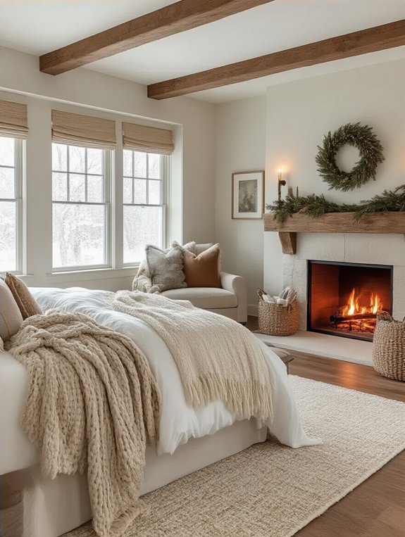 warm inviting guest room