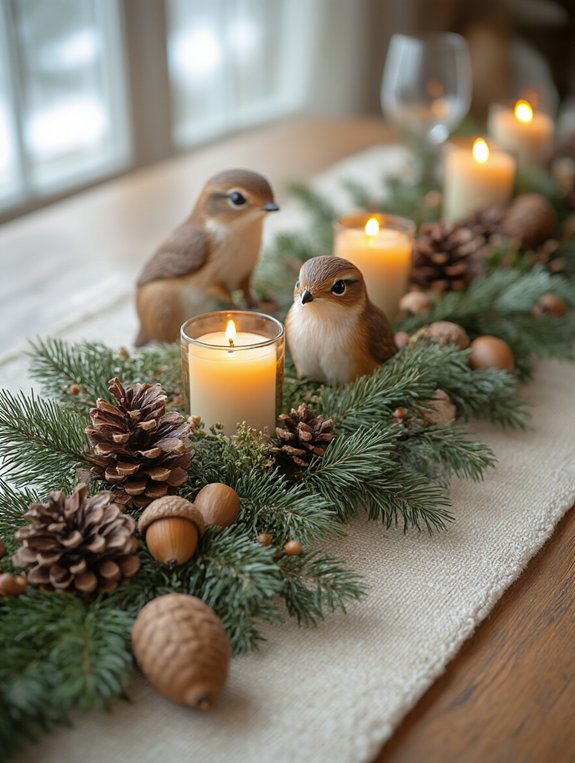 whimsical woodland dining decor