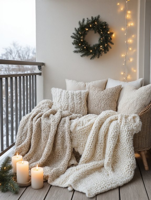 winter balcony decor magic