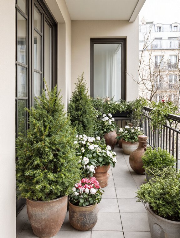 winter balcony plant transformation